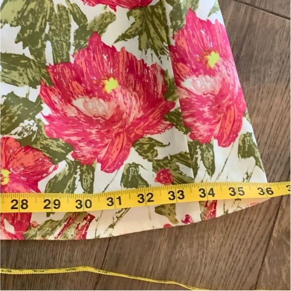 SUITE 7 SUNDRESS WOMEN’S SIZE 4 PINK WHITE FLORAL FIT AND FLARE MIDI. - Picture 10 of 10